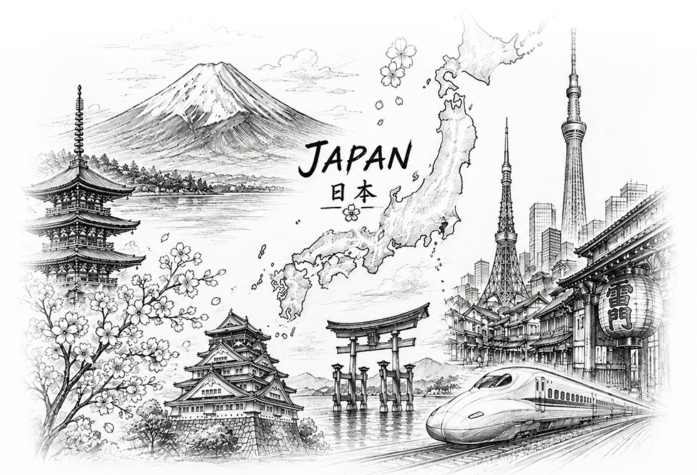 Nozomi Japan Illustration
